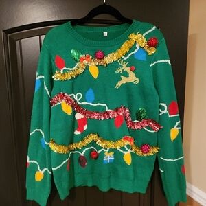 Jingling Ugly Christmas Sweater, Size XL Juniors